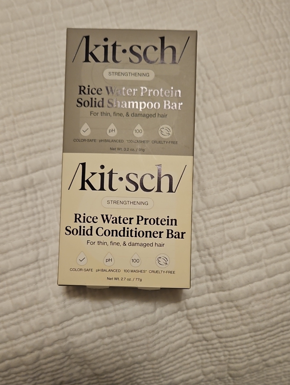 Kitsch Rice Water Protein Solid Conditioner Bar - Cream